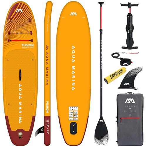Aqua Marina Aufblasbar Sup Board Stand up Paddle AQUAMARINA Fusion 2021 Komplette Packung 330x81x15cm