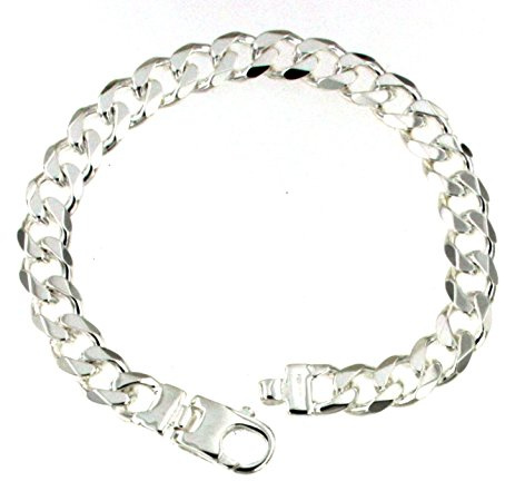 Original italienisches Panzerarmband 925 Silber 8mm 19 cm Silberarmband Armband Damen Herren Schmuck ab Fabrik tendenze Italy