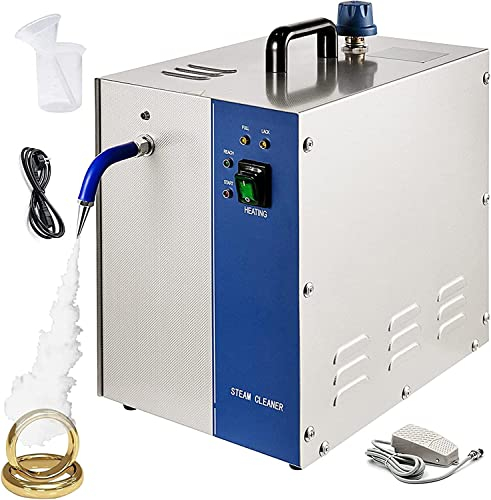 SONLED Macchina del pulitore a Vapore dei Gioielli, pulitore a Vapore ad Alta Pressione 1300W, Macchina a Vapore Multiuso 2L, per la Pulizia dei Gioielli Gioielli in Argento e Oro