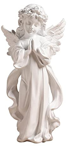 Engel-Figur aus Kunstharz, betend, Höhe: 15 cm