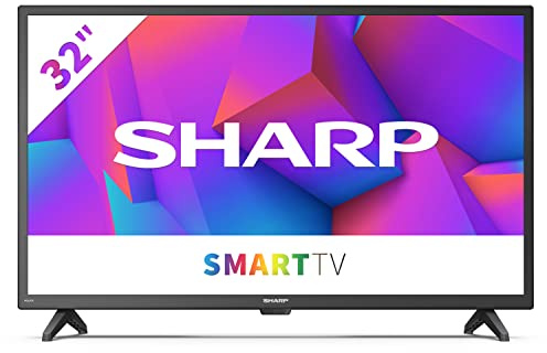 SHARP 32FE2E HD Ready Smart TV 81cm (32 Zoll), 3X HDMI, 2X USB, Dolby Audio, Active Motion 200