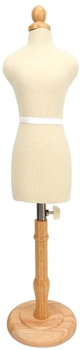 HERCHR Schneiderpuppe Weibliche, Puppenkleid Form Schneiderbüste Damenbüste Schaufensterpuppe Puppenkleid Displayhalter Mannequin Modell Puppenständer Mit Stativ-Basisständer Zum Nähen, Height 27.5cm