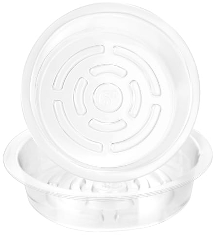 10 Stück Blumentopf Untersetzer Transparent Blumenuntersetzer Rund Blumentopfuntersetzer Klarsicht Pflanzenuntersetzer Kunststoff Pflanzenschalen Topfuntersetzer Pflanzen Rund Für Drinnen Draußen