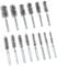 QWORK® 14 Pièces Brosse Metallique pour Perceuse, Acier Inoxydable, Diamètre 8mm-25mm, 1/4 Tige Hexagonale, pour Polissage et Ponçage de Surfaces Rugueuses