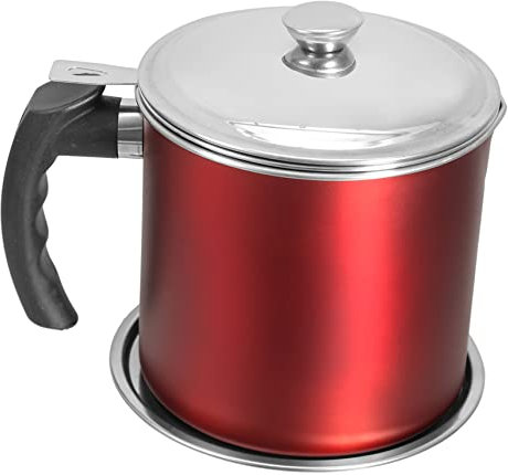 Alipis Edelstahl-ölfiltertopf Mit Sieb Für Suppe Fettbehälter Zum Ölfiltern Öltopf Mit Deckel Für Küche Und Restaurant