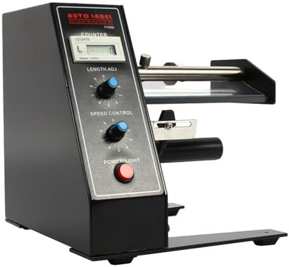 Automatischer Etikettenspende, Etikettenspender mit 0-999999 Automatische Zählung, Etikettenabstreifer, Etikettentrennmaschine für Transluzente und Undurchsichtige Etiketten