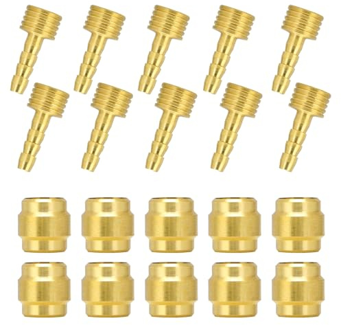 20 Stück Olive und Insert Pin Set,Fahrrad Ersatzteile für Hydraulikschlauch,Hydraulischer Scheibenbremsschlauch Olivenanschluss,Bremsseil Fahrrad Ersatzteile,Fahrradschlauch Oliveneinsatz für SRAM