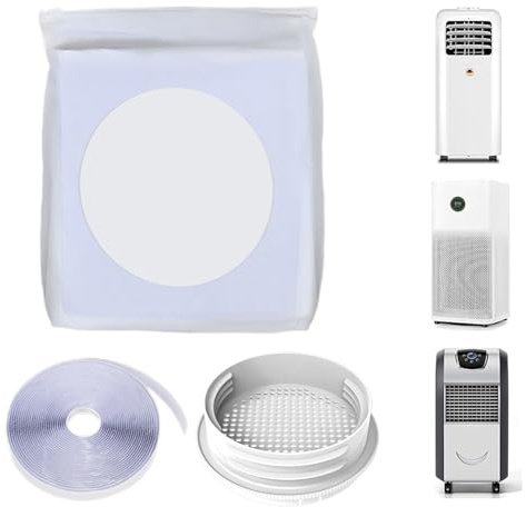 Kit para ventana de aire acondicionado portátil | Kit para ventana de ventilación para aire acondicionado portátil, panel ajustable de repuesto accesorios para interiores casa oficina
