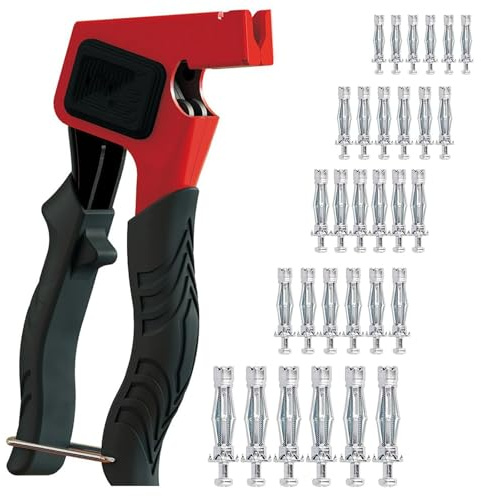 Pinza di Montaggio per Tasselli a Cavità, Set di Pinze per Tasselli per Cavità, Dell Ancoraggio per Fissaggio di Ancoraggi di Espansione Della Parete Della Cavità in Cartongesso, per Riparazioni