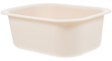 Kunststoff Wasserbecken Beige aus Pp, Tragbar und Leicht | Babypflege Am Wickeltisch, Kompaktes Format, Passend zum Waschen des Pos
