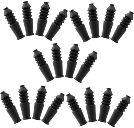TOYANDONA 20Pcs Rubber Bike Brake Cable Dust Cover Sleeve Brake Line Protector for Mountain and City Commuting Cycling Safety and Stability