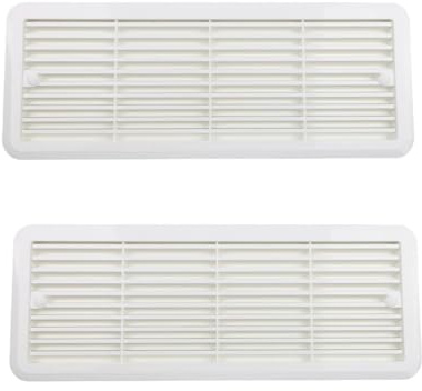 Rejilla de ventilación para frigorífico, 2 unidades, color blanco, 62445480