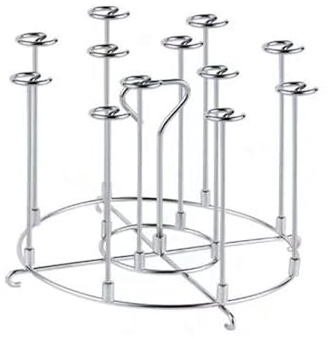 Brochetas para freidora de aire, soporte para kebab de acero inoxidable, pinchos verticales para barbacoa, no hay necesidad de voltear para olla a presión, horno, freidora de aire (18,5 x 12 cm)