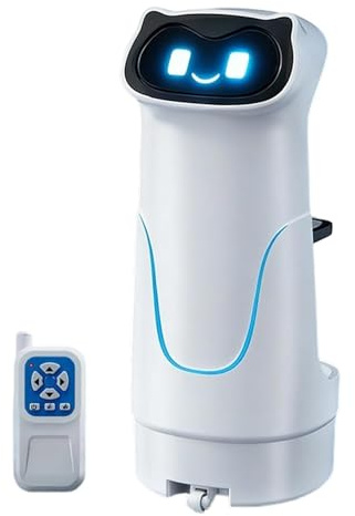 Genérico RC Delivery Robot Toy - Robot droide Interactivo Inteligente, autómata electrónico programable con Control Remoto | Gadget tecnológico Educativo para el hogar, Sala de Juegos, vacaci