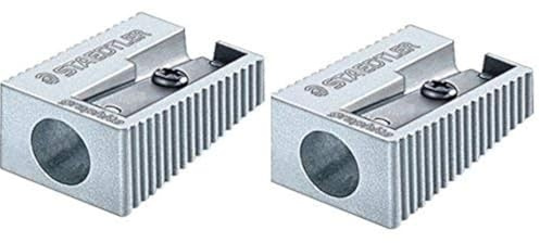 Staedtler 2 temperamatite in alluminio a foro singolo