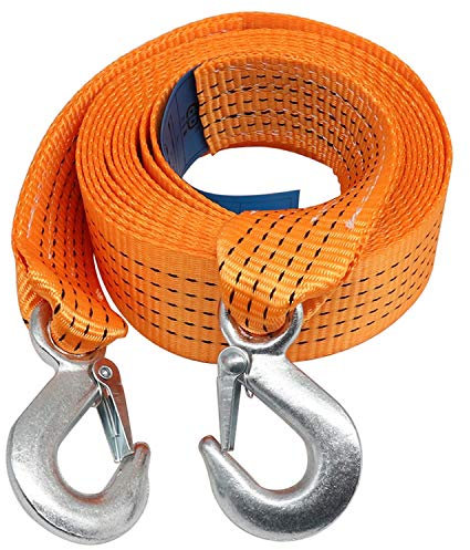 PKW PLUS Abschleppgurt,Abschleppseil Heavy Duty 4x4, Nylon-Abschleppgurt, mit 2 Sicherheitshaken, Straßenrettungs-Abschleppgurt,für Auto/SUV/Landwirtschaftsfahrzeug, Mehrere Größen (Size : 5t/3m)