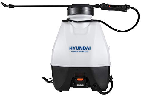 Hyundai Pulverizador a Batería 15 litros Profesional para Jardín y Agricultura - Pulverizador Eléctrico Alta Autonomía para Fumigar sin Esfuerzo - Mochila Pulverizadora Potente y Cómoda