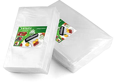 WVacFre 100 Sacs Sous Vide 15/20cm Sans BPA LFGB Alimentaire