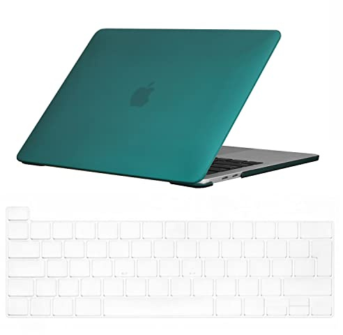 Se7enline for Macbook Pro 13 inch Case M2/M1 2026-2020 A2338，Deep Teal | Hard Shell Laptop Case Washable Keyboard Cover Skin Anti-Scratch Anti-Drop Heat Dissipation Full Port Access Slim Lightweight