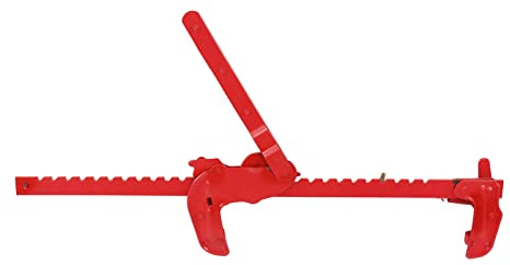 Edelstahl‑Drahtzaunspanner mit Ratsche | Zaunverbinder, manuell bedienbar, rotes Ratschendesign, leicht zu transportieren, Wartungswerkzeug für Zäune.