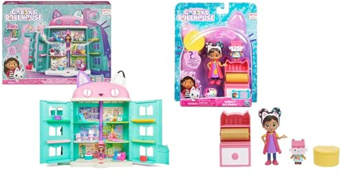 Gabby's Dollhouse Bundle – Purrfect Puppenhaus mit Cat-tivity Set Art Studio, geeignet für Kinder ab 3 Jahren