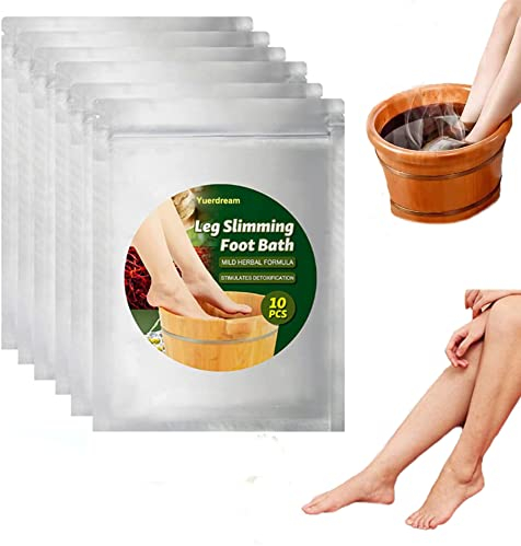 Fußbad Pulver Fußbad,Wermut Fußbad Spa Naturpflanzen Beifuß Kräuter Fußbad für Frauen Männer Vertreibt Kälte Fußbad-Pulver(10 count, grün)