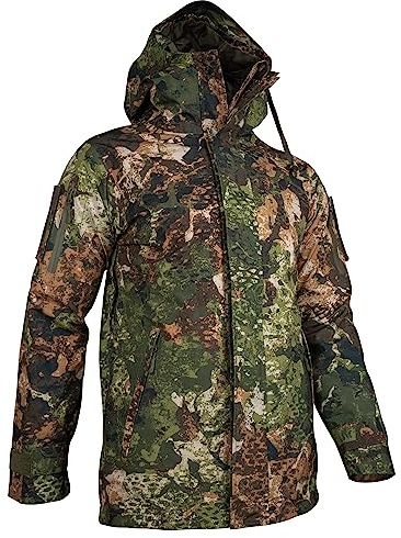 Mil-Tec Warme Regenjacke Unisex • Nässeschutz Jacke wasserdicht • Fleecejacke für Herren & Damen • Als Arbeitsjacke, Militär Jacke, Outdoor Fleece, Funktionsjacke