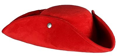 Thetru Piraten Hut Dreispitz Top Colour 60 cm | Rot