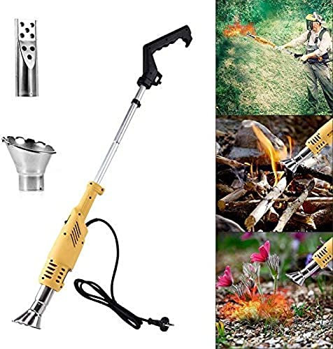 Bruciatore Elettrico 2 in 1, Diserbante con Funzione 2000 W, Bastone Termico per Diserbante, Fino a 600 ℃, Attrezzi da Giardino