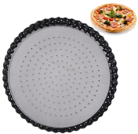 Pizzaplåt, bra värmeledning kolstål non-stick pizzapanna