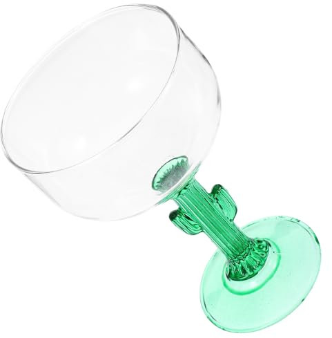 PHENOFICE Kaktus-modellierbecher Aus Glas Haushaltsbecher Mit Kaktus-design Trinkbecher Für Zuhause Stilvoller Weinbecher Transparent