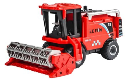 ＡＷＨＡＯ Moissonneuse-batteuse, tracteur de Simulation, véhicule de, jouet pour enfants, Rouge
