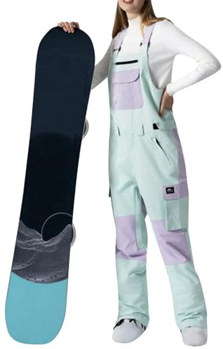 Damen Skihose kurzgröße, Schneehose Damen Winddicht Baggy Thermohose Winter Gefüttert Outdoorhose Winterhose Warm Wasserdicht Snowboardhose Skihose Verdickte Arbeitshose Funktionshose