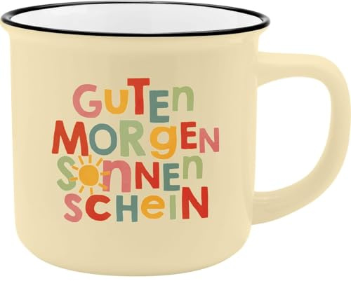 GRUSS & CO Tazza XL con motivo buongiorno, tazza in porcellana, 55 cl, con nastro regalo, regalo di compleanno, 74176