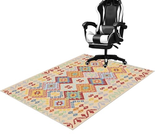 Protector Suelo Silla Ruedas Alfombrilla para Silla de Oficina Alfombra Silla Gaming Protector Suelo Silla de Escritorio Antideslizante Alfombrilla Silla Escritorio para Oficina y hogar 90 x 120 cm
