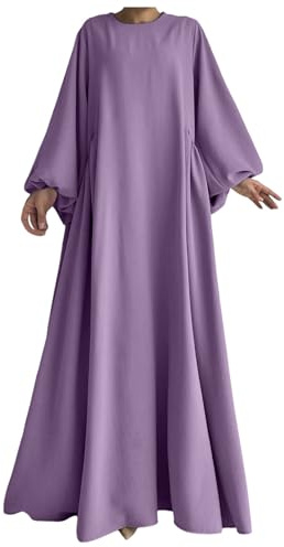 Abaya Damen Set Lang mit Kopftuch Abaya-Set Gebetskleid Sommer Muslimische Burka Gebetskleidung Elegant Frühling Kleidung Für Frauen Islam Hijab-Kleid Muslim Große Größe