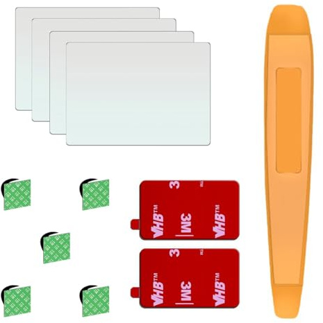 Alltotive Kit di installazione per dash cam, 1 strumento di installazione a leva, 4 clip per cavi, 4 adesivi statici, 2 cuscinetti biadesivi