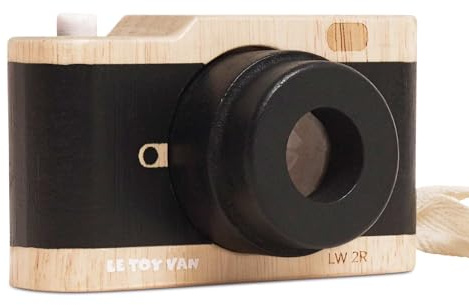 Liten dag FSC retro kalejdoskop träkamera, pedagogisk leksak för barn 3+, 10,5 x 5,8 x 6 cm, 98 %. Le Toy Van