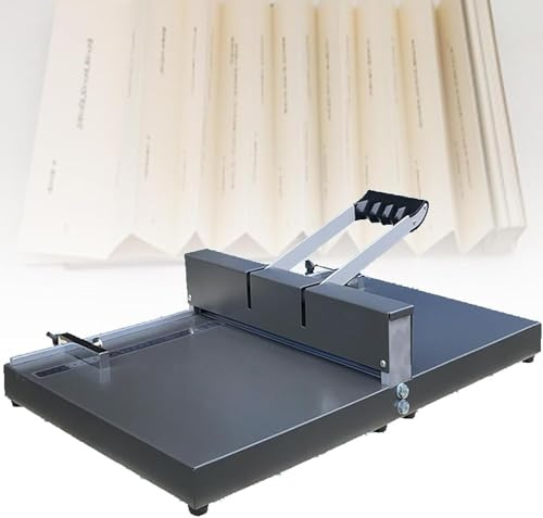 Stackable Paper Trimmer Manual Cutter 350 Mm Scored Extension Plate/Removable Stop Hand-held Lever for Cards, Photos and Invitations