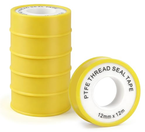 Ainiv 6 Rollos Cinta de Teflón (12m×12mm×0,1mm)