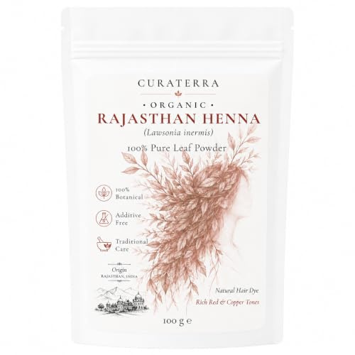 Bio-Henna Rajasthan | Lawsonia inermis | natürliche Haarfarbe | 100 g