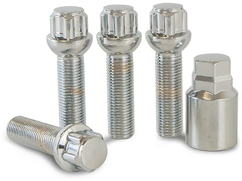 Locking Wheel Bolts Nuts to fit 20mm Spacers for VW Volkswagen Golf Alloys | Precision Black Locking Wheel Nuts Designed to fit 20mm Wheel Spacers to Original Equipment Alloys Only.