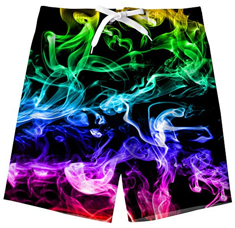 Fanient Boys 3D Printed Funny Swim Trunks Quick Dry Beachwear Sports Running Swim Board Shorts
