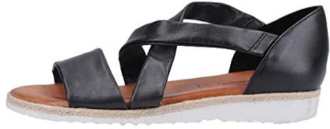 Hush Puppies Gemma Sandal, Sandalias con cua Tipo Alpargatas Mujer, Black, 39 EU