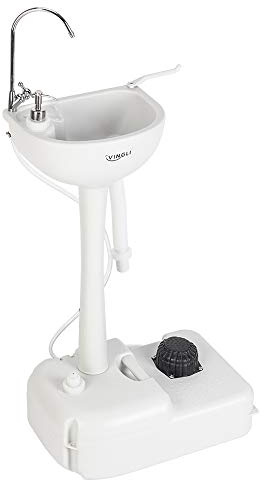 Bonnlo Portable Camping Sink -17L Water Capacity Wash Hand Basin for Outdoor Events, Gatherings, Worksite & Camping