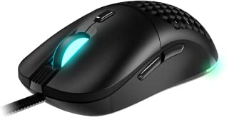 NEWSKILL Arakne Tournament ratón Gaming RGB alámbrico Negro 16000DPI Sensor óptico PMW3389 Peso Personalizable