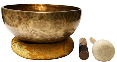 BDXZJ Singing Bowl Aus Tibet, Große Tibetische Klangschale Singing Bowl, Tibetisches Klangschalen Set, Verbesserung des Schlafes, Behandlung Von Depressionen