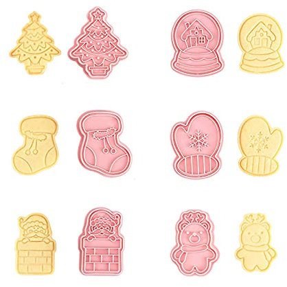 Stampi per biscotti, stampini per biscotti, stampini per biscotti, stampini per biscotti, colore: rosa