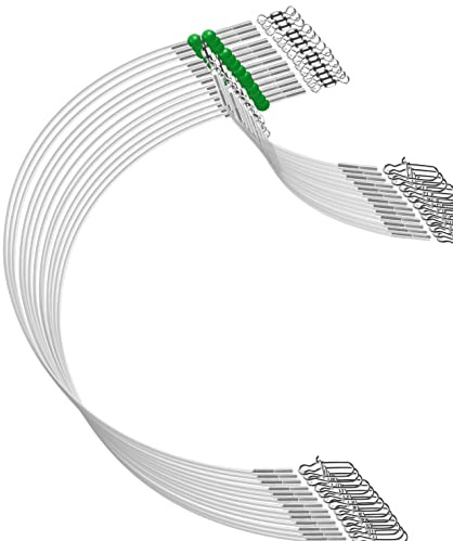 Luroad Fishing Wire Leader Fishing Rigs Nylon-Coated Lines with Swivels Snap Beads Stainless Steel Hooks Crimps Saltwater Freshwater for Fishing Lovers Angler (A.1 Arm-Green-6pcs)