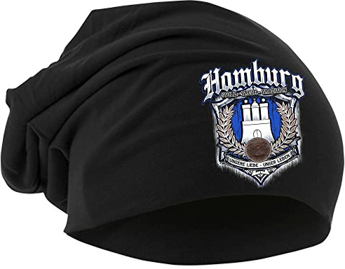 Uglyshirt87 Für Immer Hamburg Mütze | Strickmütze - Hamburg Beanie - Hamburg Hut - Logo - Hat - Stadt - City